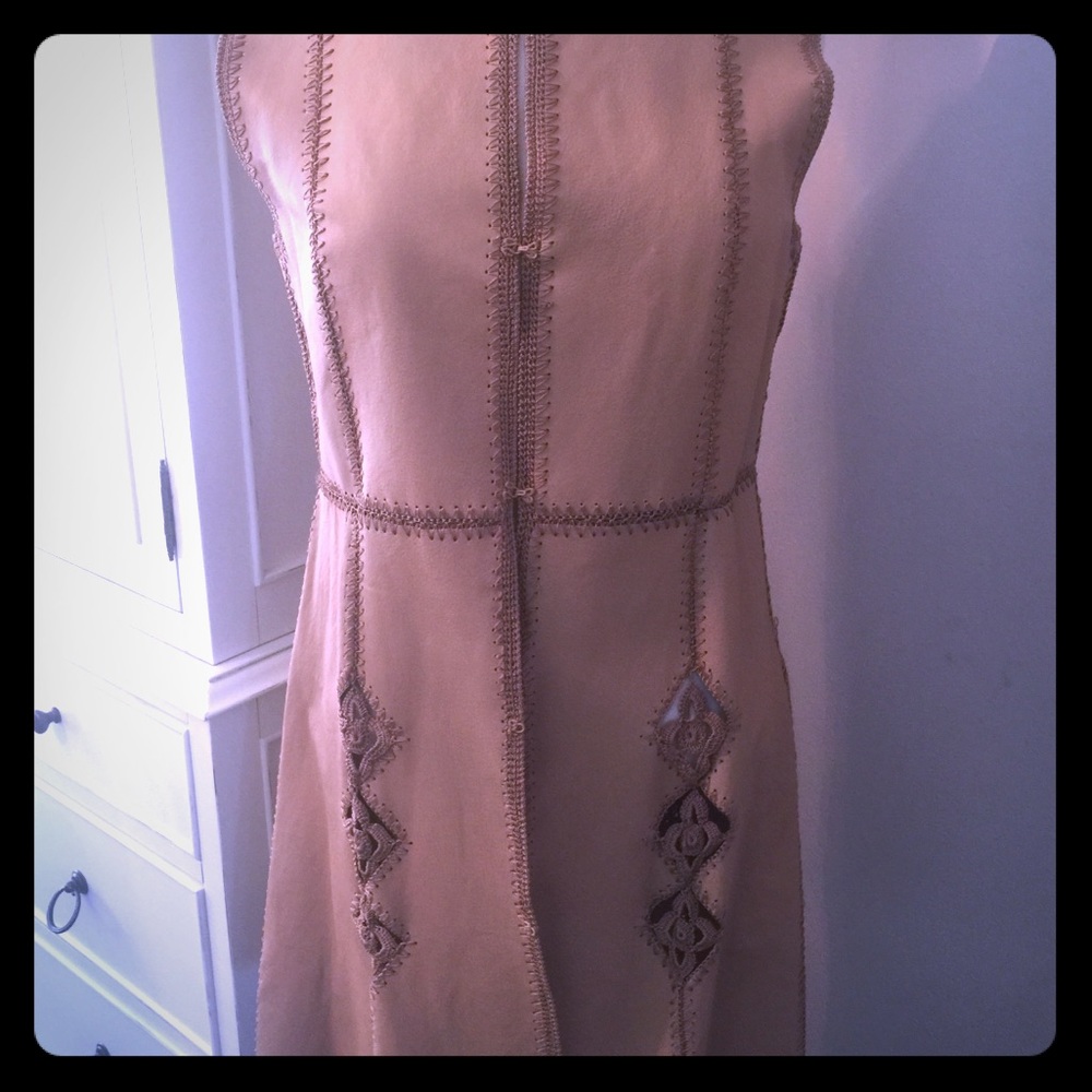 NWT Adrienne Landau 100% leather vest.